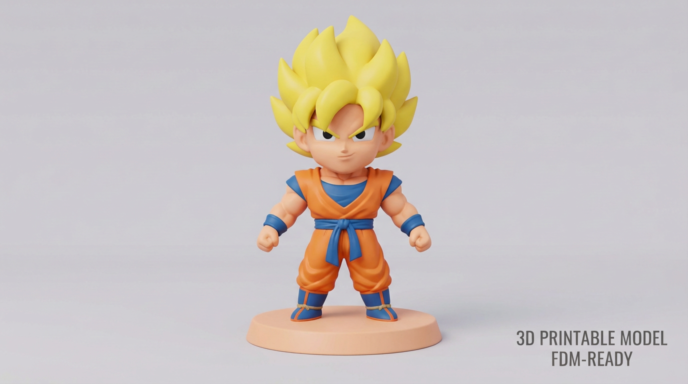 Saiyan Goku Toon Figurine