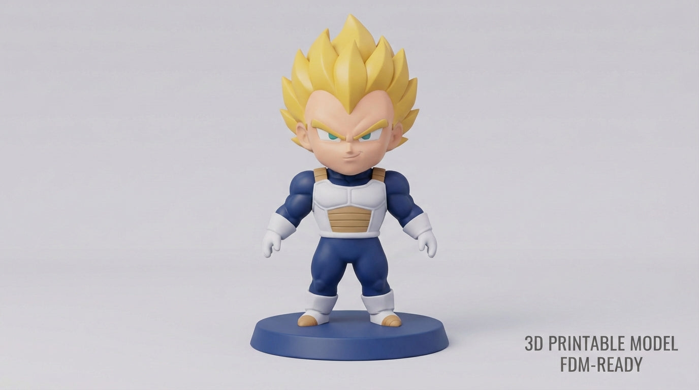 Saiyan Vegeta Toon Figurine